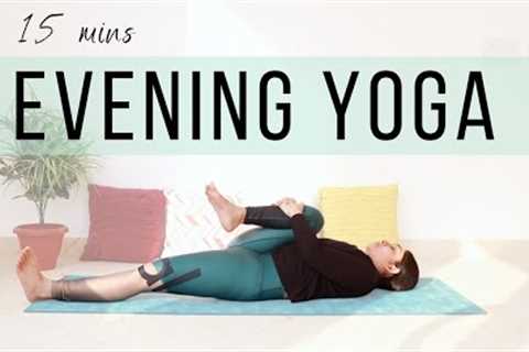 15 Mins Evening Yoga | Easy Daily Yoga Stretches to Help you Wind Down &amp; Relax | Bharti Yoga