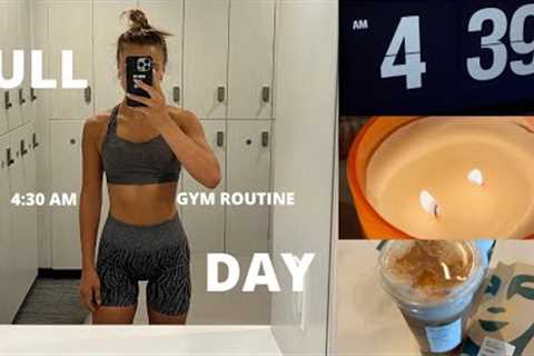 4:30AM GYM ROUTINE: the secret to waking up early + my pull day workout!