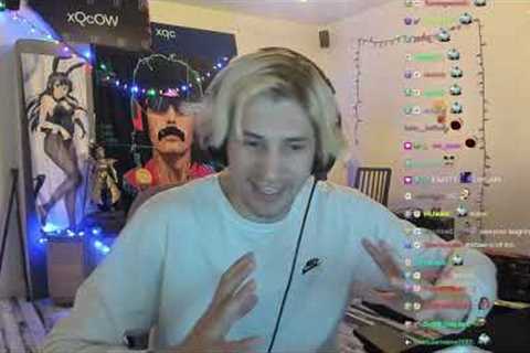 xQc Accidentally Fell Into A Fountain at A Epic Games Party