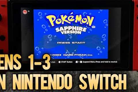 CLASSIC Pokémon Games on the Nintendo Switch! (FOOTAGE)