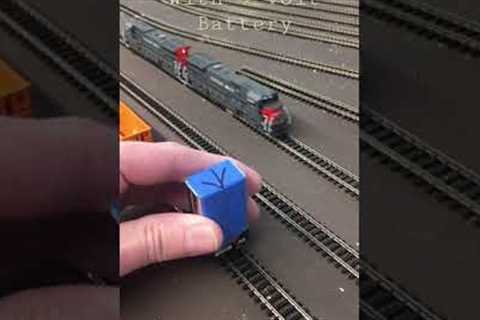 How to test model train track with a 9 volt battery.