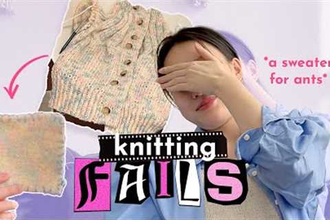 my top 5 (ish) knitting fails | knit &amp; chat
