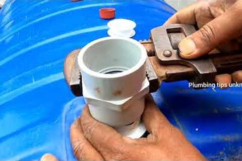 750 Litter water tank fitting | plumbing tips | plumbing tips unknown