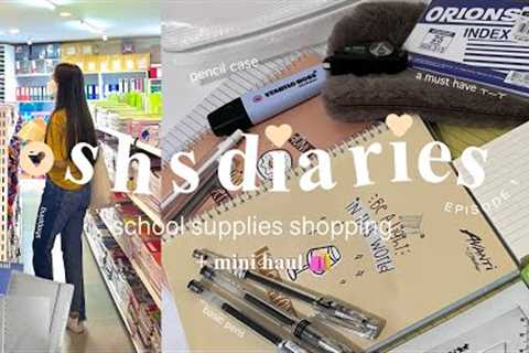 shs diaries ♡ | 📚school supplies shopping + haul🛍 | Philippines