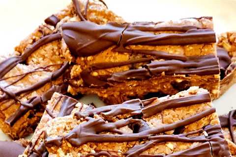 Peanut butter protein bars made at home