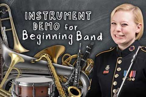 Instrument Demonstration for Beginning Band