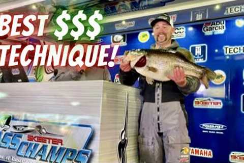 Lake Fork Bass Fishing Tournament Tips: Best Plastic Worm Technique To Make Money At Bass Champs!