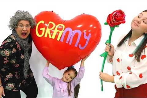 Ruby and Bonnie exchange gifts with family on Valentine's Day