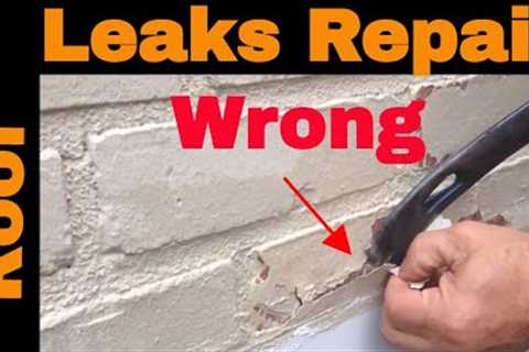 Flat Roof Leak Repair - Full details How to find leaks and Repair Any Roof leak