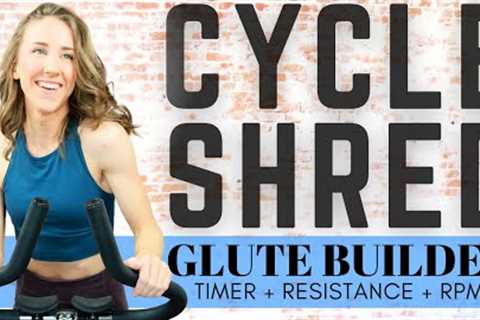 CYCLE SHRED | 30 Minute Cycling Workout Spin Class to Tone the Glutes