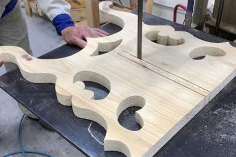 Amazing Skilful Woodworking - Skillful Skills To Create Artistic Curves - Beautiful Wooden table