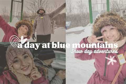 Winter Adventures in Blue Mountains | Winter Fun Activities in Canada | Snowshoeing in deep snow