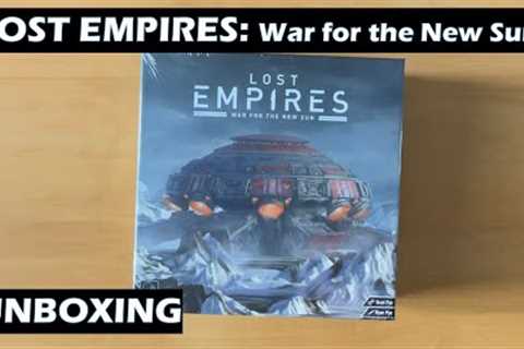 Unboxing Lost Empires War for the New Sun Board Card Game Kickstarter edition