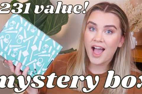 *incredible* $43 makeup mystery box unboxing!! ✨🤍