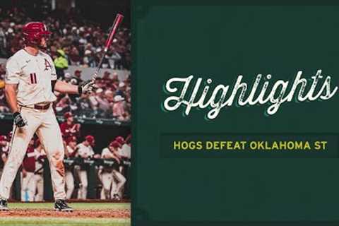 Razorback Baseball: Highlights, Hogs Defeat Oklahoma State