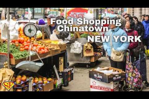 LIVE NYC: Chinatown New York Food/Fruit Shopping