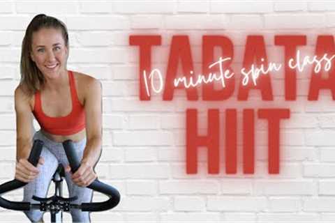 QUICK 10 MINUTE SPIN CLASS: TABATA HIIT | INDOOR CYCLING WORKOUT