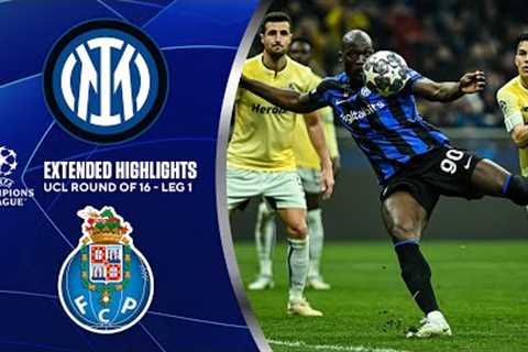 Inter vs. Porto: Extended Highlights | UCL Round of 16 - Leg 1 | CBS Sports Golazo