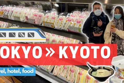 Traveling from Tokyo to KYOTO: Shinkansen food + hotel review + LAWSON haul | Japan, 2023