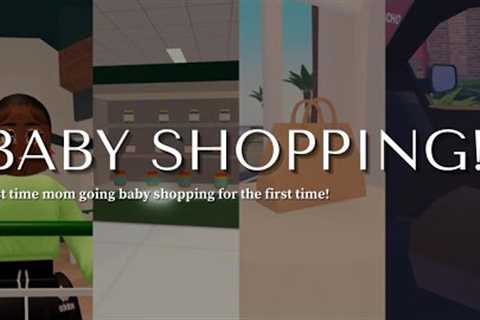 FIRST TIME GOING BABY SHOPPING! spend the day with me 🌱 | roblox berry avenue roleplay