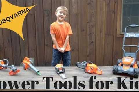 THE LITTLE GARDENER - Husqvarna  Kids Power Tools Lawn Equipment Playset