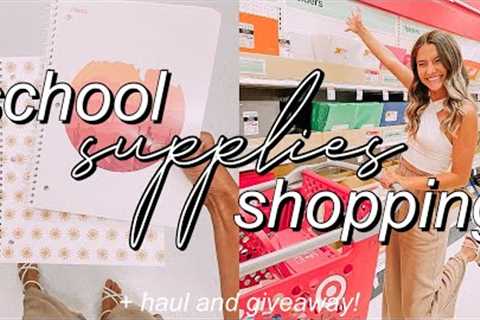 SCHOOL SUPPLIES SHOPPING + HAUL 2021 (GIVEAWAY!) | college student necessities!