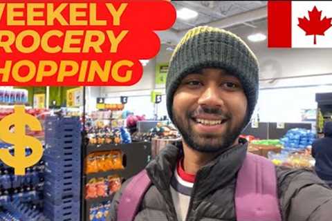 Grocery shopping in Canada 🇨🇦  #shopping #internationalstudent #freshco