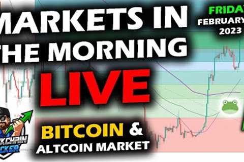 MARKETS in the MORNING, 2/24/2023, Bitcoin and Altcoin Market Pull Back as Stock Market Sells Off