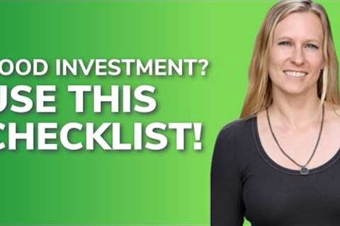 Your Pre-Investment Checklist | How to Know if a Rental Property is a Good Investment
