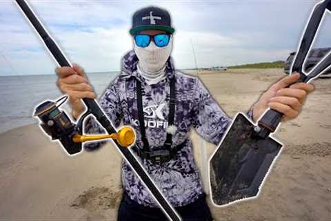 The Bait That Catches EVERYTHING!! Saltwater Beach Fishing!
