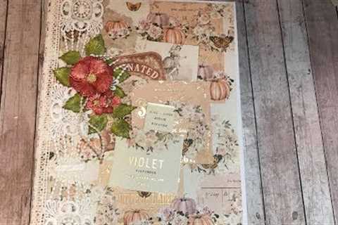 JOURNAL ALBUM TUTORIAL AUTUMN SUNSET SHELLIE GEIGLE JS HOBBIES AND CRAFTS
