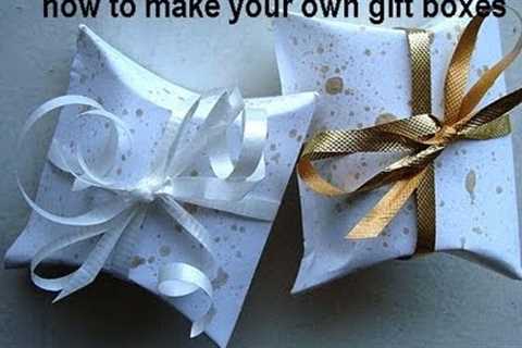 HOW TO MAKE YOUR OWN GIFT BOXES, how to diy, paper box, cardstock box