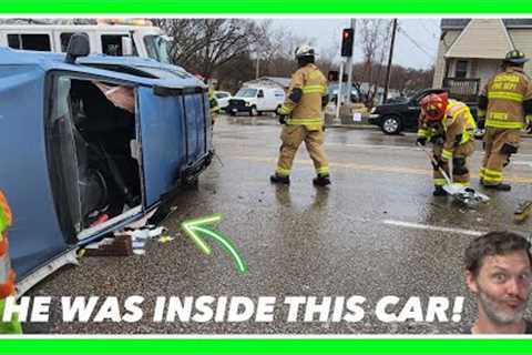 LUCKY TO BE ALIVE After Very Bad Car Crash (Doing Mostly OK) Holmes Hobbies (Car Flip)