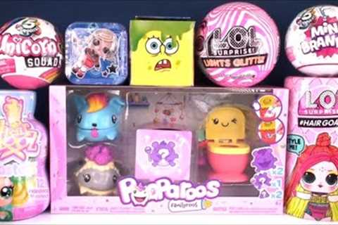 Pooparoos LOL HairGoals Lights Glitter Surprise DOLLS HairDooz Unboxing TOYS Reviews