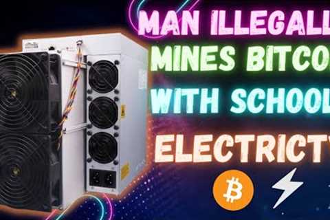 You won't believe this school worker Had Secret crawl space #bitcoin  mining operation