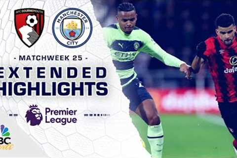 Bournemouth v. Manchester City | PREMIER LEAGUE HIGHLIGHTS | 2/25/2023 | NBC Sports