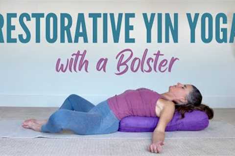 Restorative Yin Yoga With A Bolster {45 Minutes}