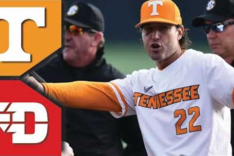 Dayton vs #3 Tennessee Baseball Highlights | BAT FLIP GETS CHIPPY | College Baseball Highlights 2023