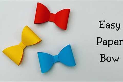 DIY Paper Bow / How To Make Bow for Gift Box / Paper Craft Ideas / #shorts (1-minute video)