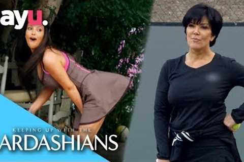 Kris Jenner Grunts When She Plays Tennis | Keeping Up With The Kardashians