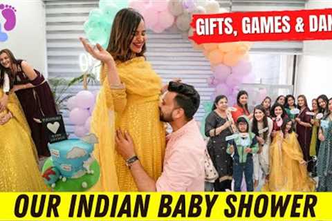 OUR BABY SHOWER Celebration || Baby Shower GAMES, GIFTS &amp; FUN