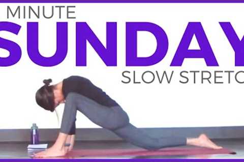 Sunday (7 Day Yoga Challenge) Slow Stretch Restorative Yoga Routine | Sarah Beth Yoga