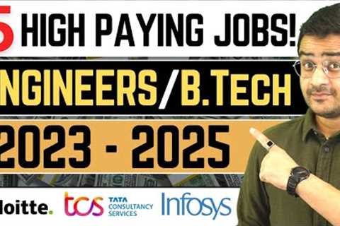 💥Top 5 Highest Paying IT Jobs 2023💥 B.Tech Computer Science Engineers Best Career Options!