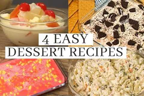 4 EASY DESSERT RECIPES for Holidays