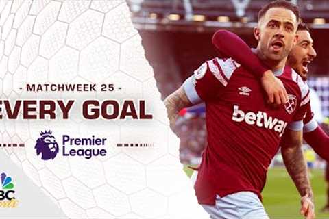 Every Premier League goal from Matchweek 25 (2022-23) | NBC Sports