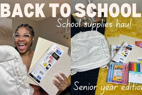 Back to School Supplies Haul 2022: Senior Year