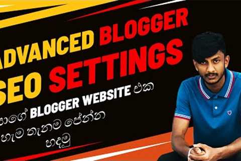 Advanced Blogger SEO Settings - SEO Tips &amp; Tricks Get Free Unlimited Traffic from Google