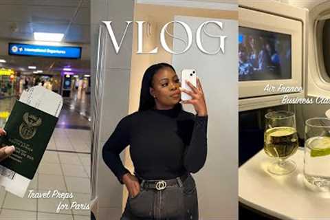 VLOG: Travel Preps, Travel with me to Paris, Air France Business Class