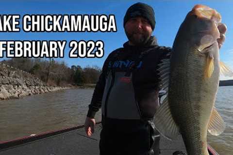 Fishing lake Chickamauga in some Terrible Conditions - Feb 2023