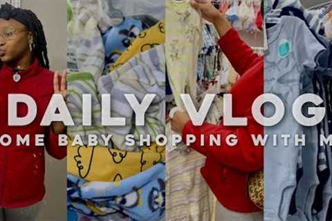 daily vl♡g : come baby shopping with me + baby boy clothing haul